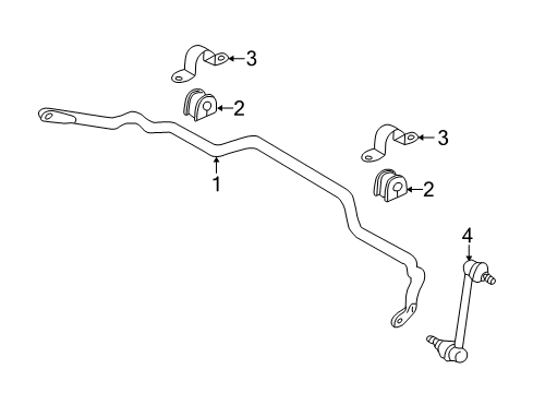 2003 Mazda Tribute Stabilizer Bar & Components Diagram 2