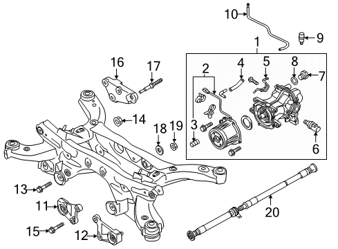 2023 Mazda CX-5 Axle & Differential - Rear Diagram