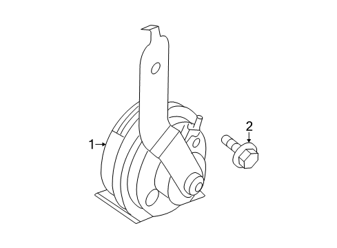 2012 Mazda 3 Horn