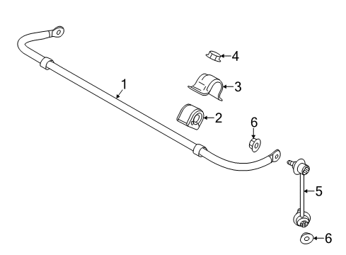 2014 Mazda 6 Stabilizer Bar & Components Diagram 4