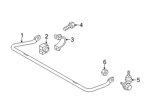 2013 Mazda 5 Stabilizer Bar & Components Diagram 4