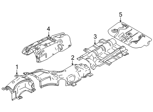 2025 Mazda CX-70 Heat Shields Diagram 2