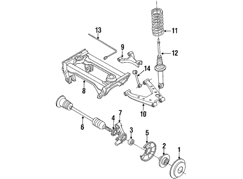 1991 Mazda Miata Rear Brakes Diagram
