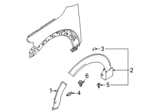 2024 Mazda CX-30 Exterior Trim - Fender