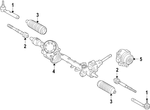 2016 Mazda MX-5 Miata Steering Gear & Linkage Diagram 2
