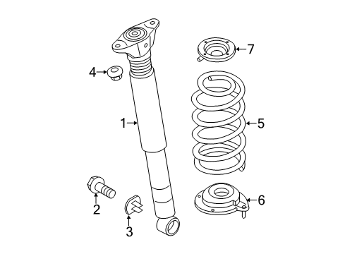 2016 Mazda 6 Shocks & Components Diagram