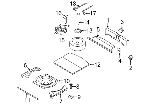 2007 Mazda CX-7 Interior Trim - Rear Body Diagram