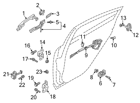 2014 Mazda 6 Rear Door Diagram