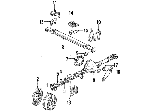 1996 Mazda B4000 Rear Brakes Diagram