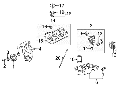 2014 Mazda CX-9 Engine Parts Diagram