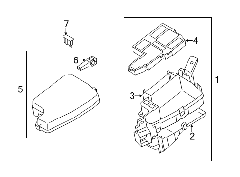 2014 Mazda 6 Fuse & Relay Box Diagram for GHP9-66-760