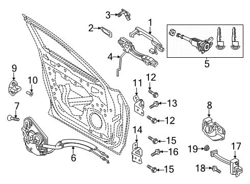 2024 Mazda CX-90 Front Door - Lock & Hardware