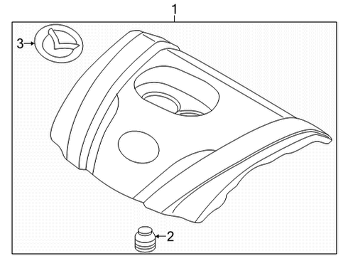 2025 Mazda CX-30 Engine Appearance Cover Diagram 2