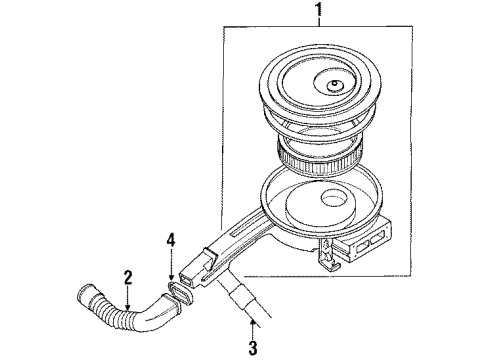 1987 Mazda 323 Air Inlet Diagram 2