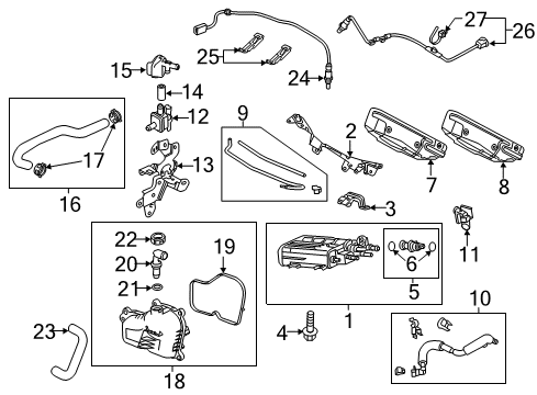 2016 Mazda 6 Emission Components Diagram