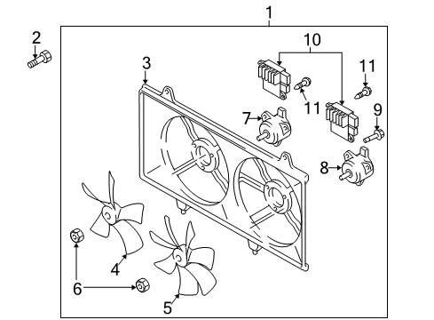 2012 Mazda CX-7 Cooling Fan Diagram 2