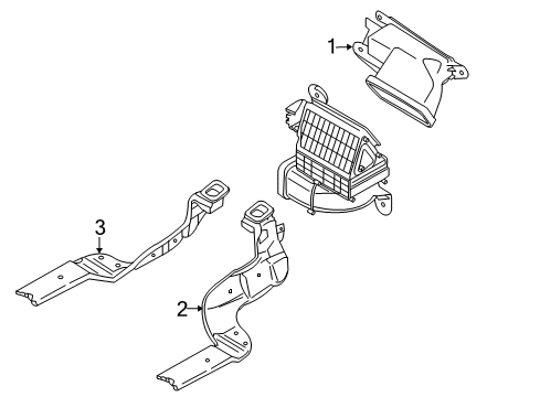 2008 Mazda CX-7 Rear Duct Diagram for EG2161272A