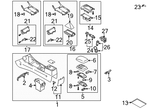 2005 Mazda 6 Bulb Diagram for B456-60-223