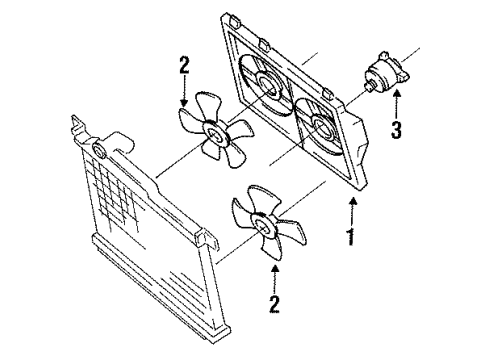 1993 Mazda RX-7 Cooling Fan Diagram