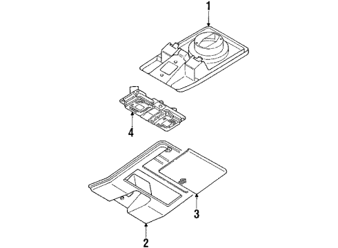 1988 Mazda 323 Overhead Console