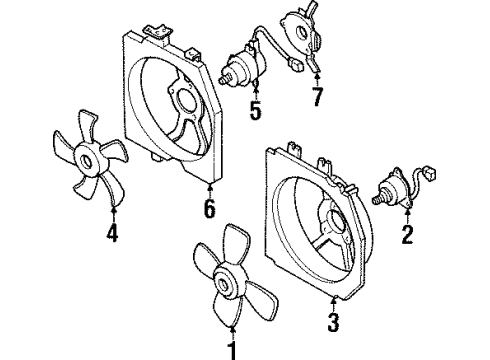 1995 Mazda Protege Cooling Fan Diagram 2