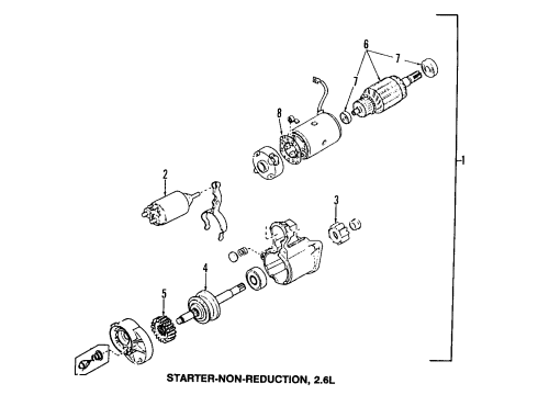 1990 Mazda B2600 Starter