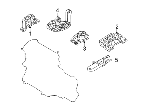 2012 Mazda 3 Engine & Trans Mounting Diagram 7