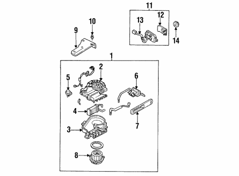 1990 Mazda MPV Rear Heater Diagram