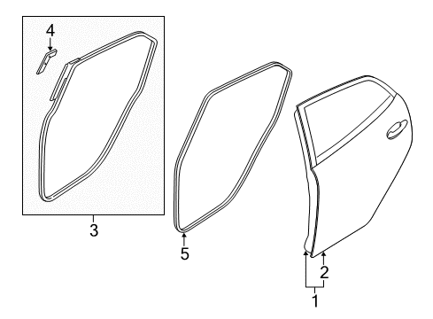 2011 Mazda 2 Door & Components Diagram 2