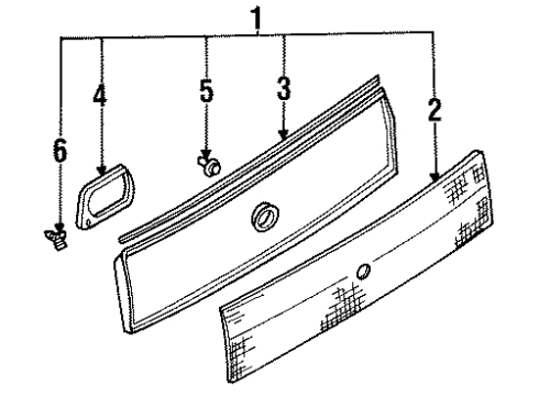 1992 Mazda 323 Finish Panel