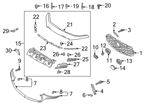 2020 Mazda 3 Lower Grille Diagram for BDTS-50-711A