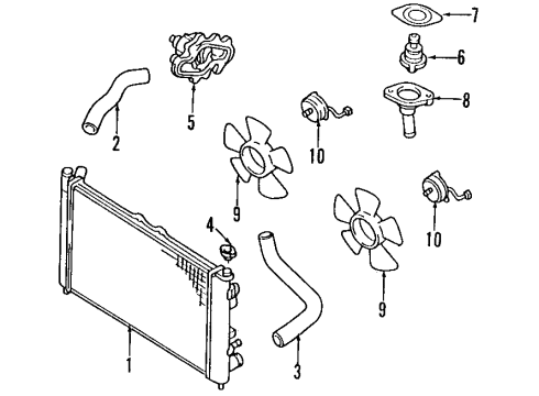 1995 Mazda Millenia Cooling System Diagram