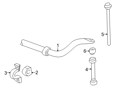 2001 Mazda B2500 Stabilizer Bar & Components Diagram 5