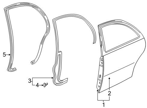 2002 Mazda Millenia Door & Components Diagram 2
