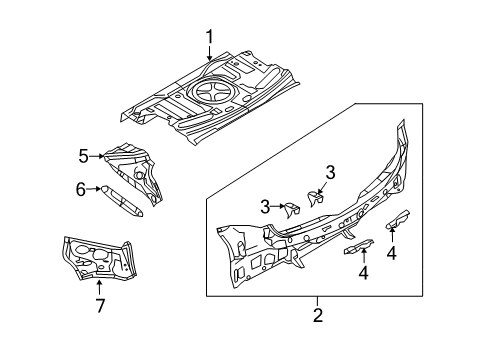 2010 Mazda 3 Rear Body Diagram 2