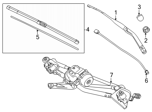 2025 Mazda CX-70 Wipers Diagram 4