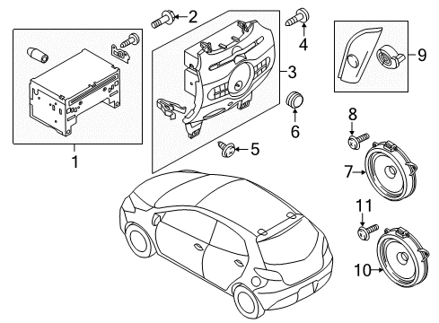2012 Mazda 2 Sound System