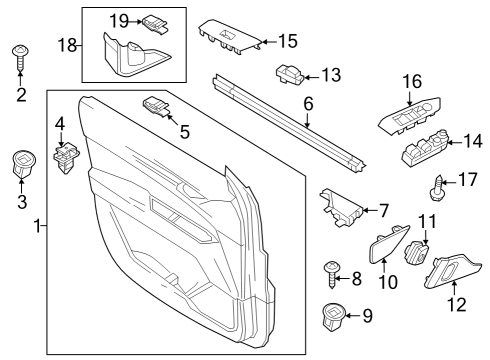 2025 Mazda CX-50 Interior Trim - Front Door