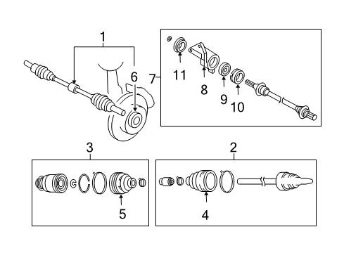2006 Mazda 6 Outer Boot Diagram for GP02-22-530A