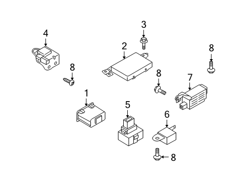 2007 Mazda CX-9 Communication System Components