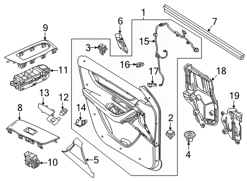 2024 Mazda CX-90 Interior Trim - Front Door