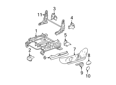 2008 Mazda 6 Tracks & Components Diagram 3