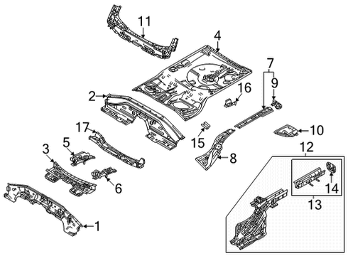 2024 Mazda CX-30 Rear Floor & Rails
