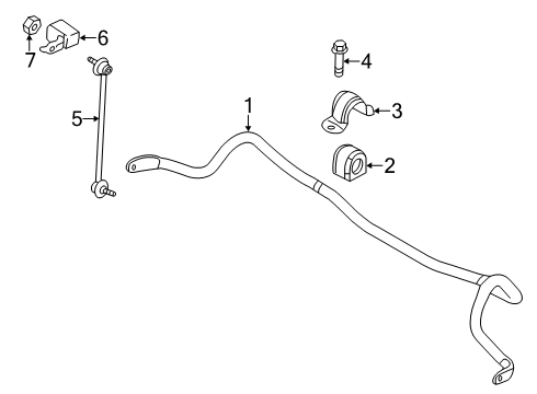 2019 Mazda CX-5 Stabilizer Bar & Components Diagram 2