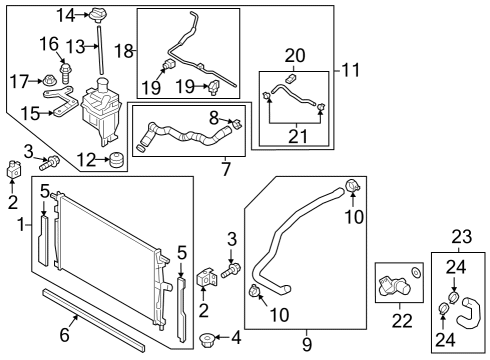 2025 Mazda 3 Radiator & Components Diagram 3