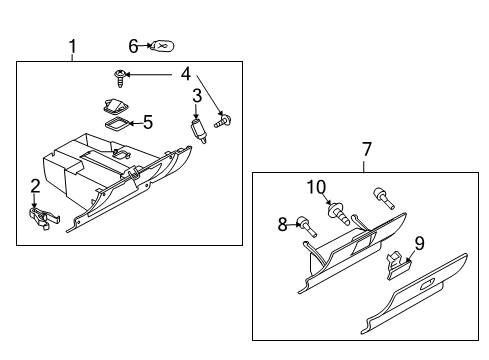 2006 Mazda 5 Glove Box