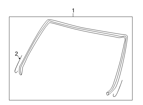 2002 Mazda 626 Reveal Moldings Diagram 2