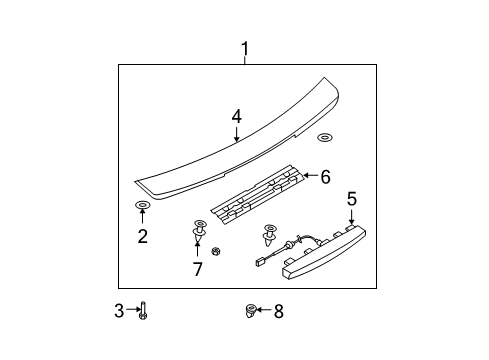 2007 Mazda 6 Rear Spoiler Diagram 3