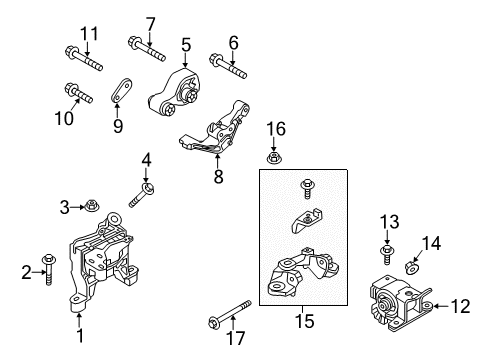 2016 Mazda CX-5 Engine & Trans Mounting Diagram 4