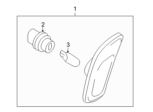 2007 Mazda MX-5 Miata Side Marker Lamps Diagram